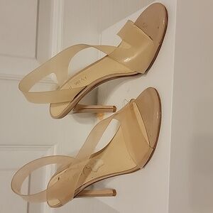Nine West Beige Strappy Heels
